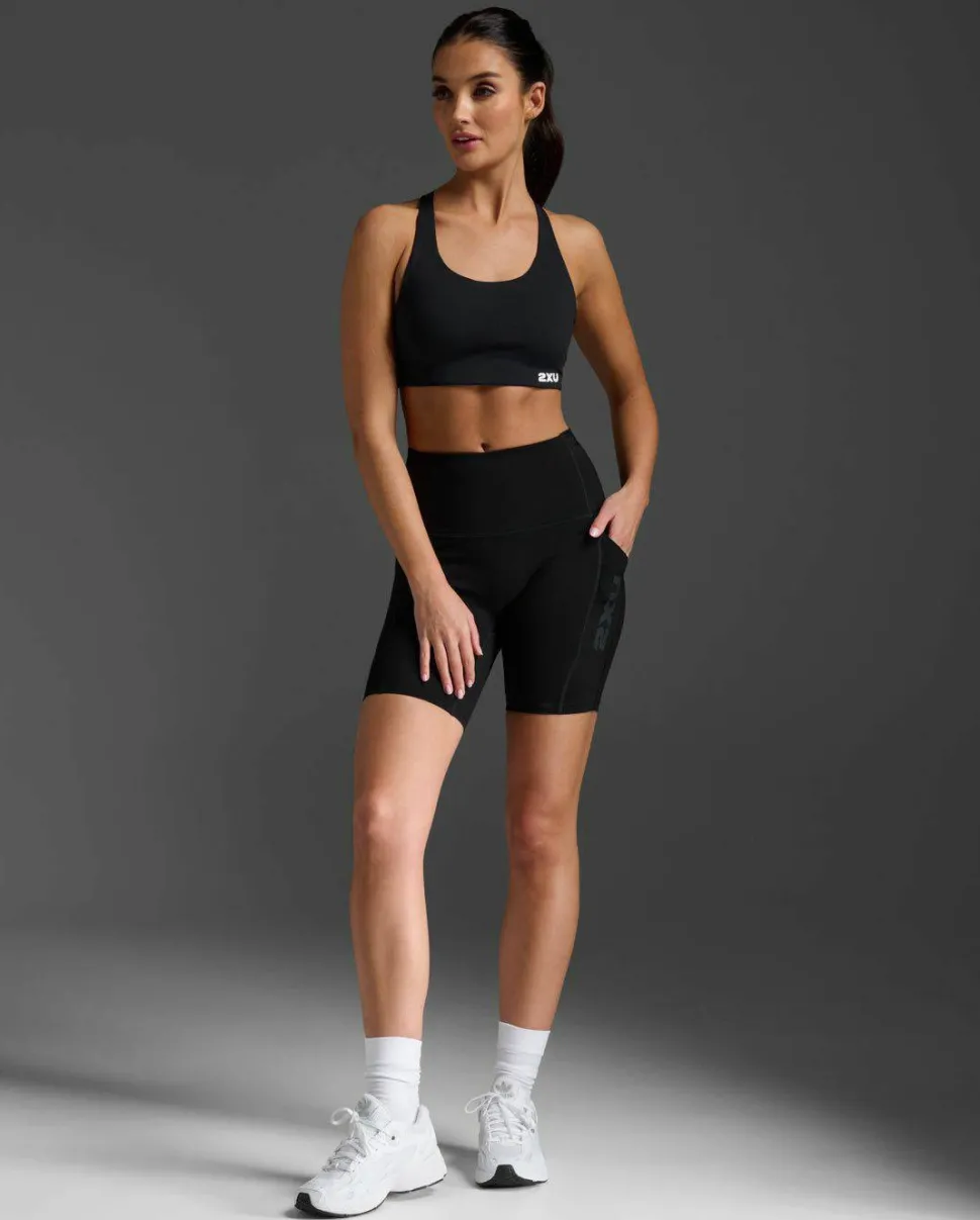 2XU Women's Form Stash Hi-Rise Bike Short Black/black1