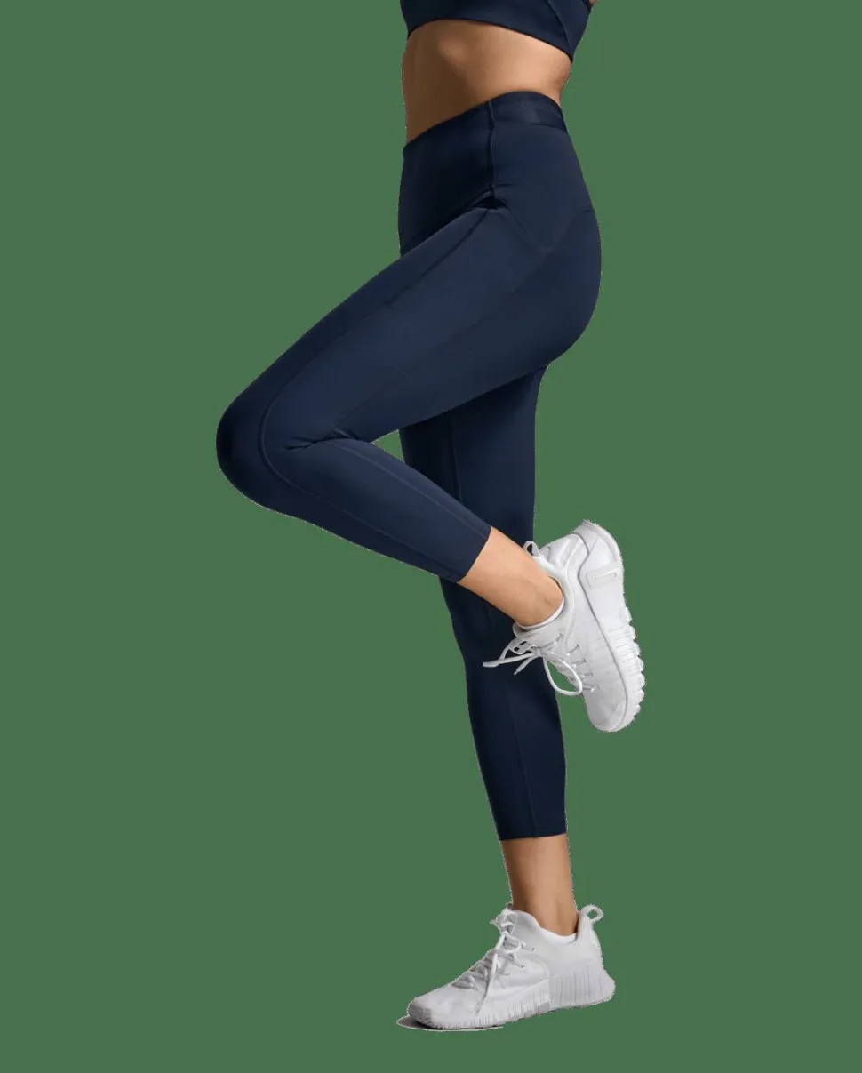 2XU Women's Form Stash Hi-Rise Compression 7/8 Midnight/midnight