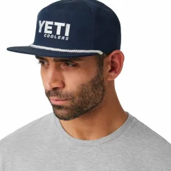 Yeti Flat Brim Rope Hat Navy